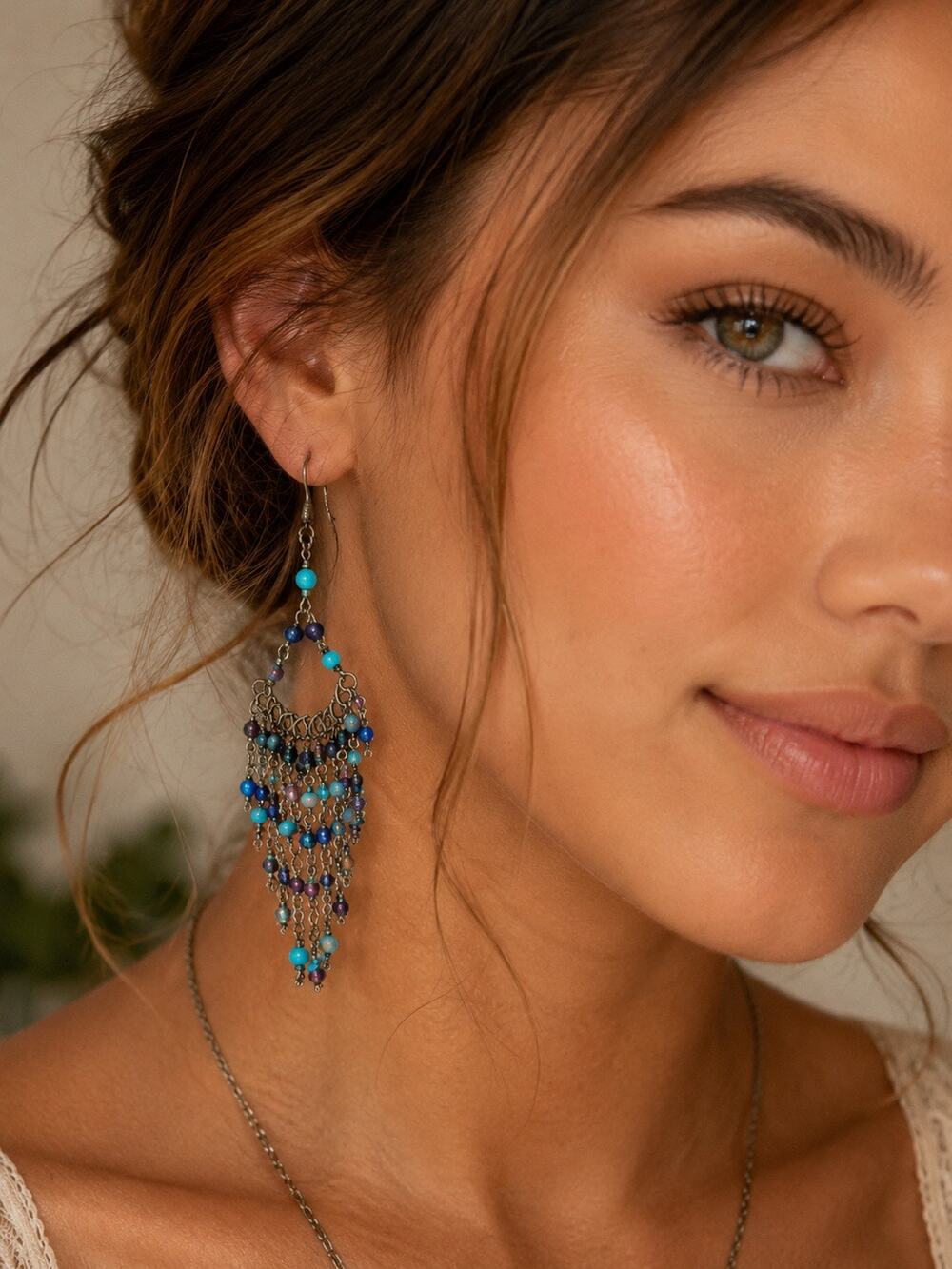 BOGO FREE EARTHBOUND BEADED CHANDELIER EARRINGS